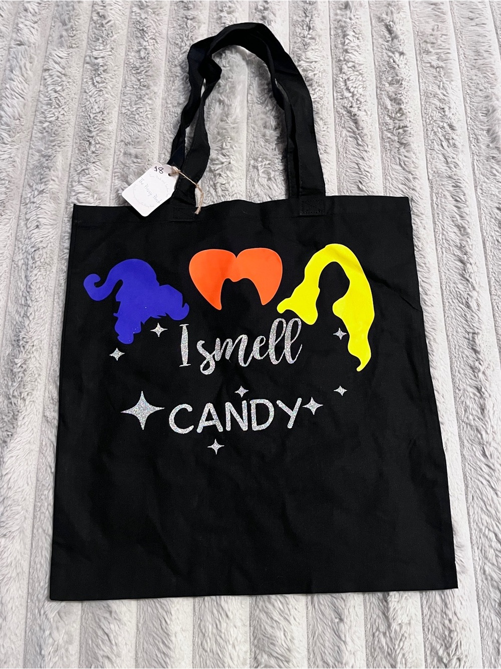 Hocus Pocus "I Smell Candy" Halloween Tote Bag NWT Sanderson Sisters